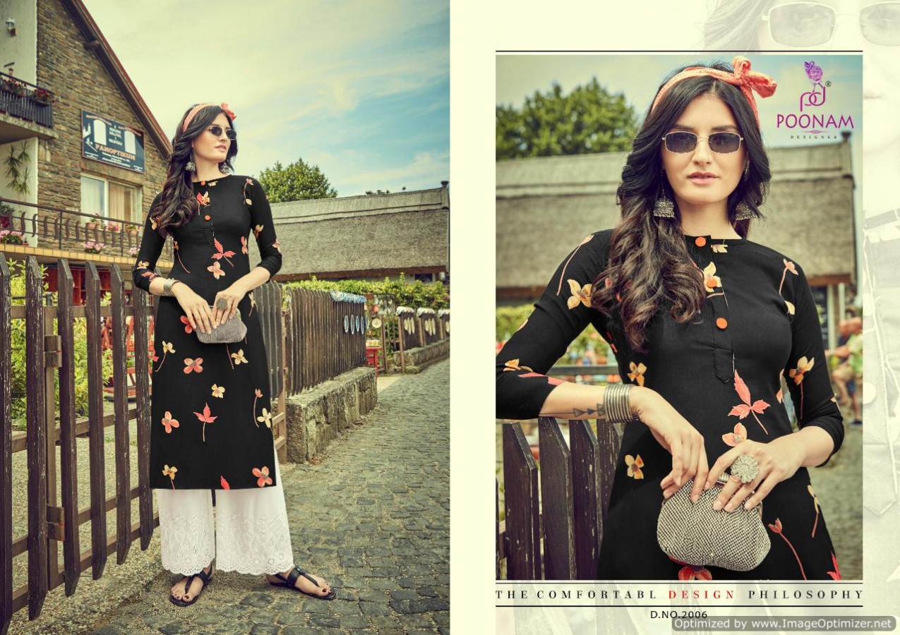 Poonam Sifli Plazo House 2 Rich Look Designer Kurti With Palazzo Collection at Wholesale Price